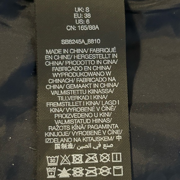 Sweaty Betty Abstract Print Parka with Cream Collar - Picture 12 of 12